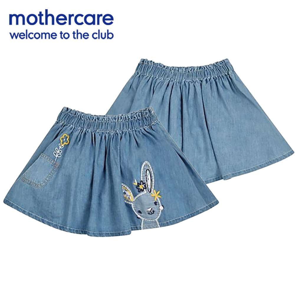 mothercare 專櫃童裝 邦妮兔刺繡丹寧短裙/牛仔短裙 (6個月-5歲)