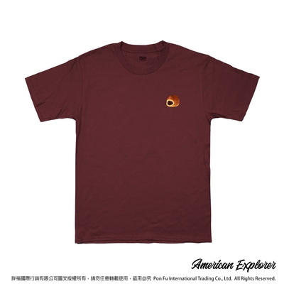 American Explorer 美國探險家 印花T恤(客製商品無法退換) 圓領 美國棉 T-Shirt 獨家設計款 棉質 短袖 -紅豆包