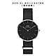 Daniel Wellington DW 手錶 Petite Cornwall 32mm寂靜黑織紋錶-黑錶盤-銀框 DW00100216 product thumbnail 1