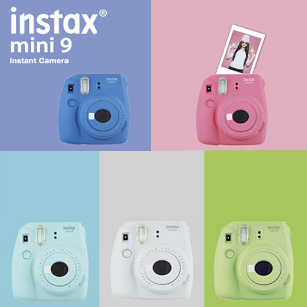 FUJIFILM Instax mini 9 拍立得 (平輸) 贈卡通底片+專用束口袋