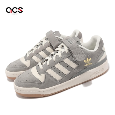 adidas 休閒鞋 Forum Low 男鞋 女鞋 復古灰 皮革 魔鬼氈 經典 麂皮 三葉草 愛迪達 FZ6253