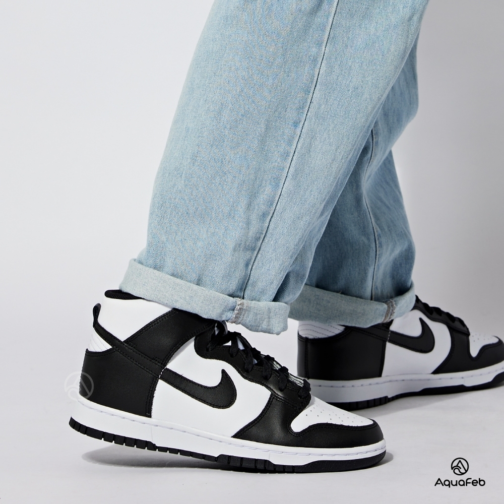 Nike Dunk High Panda 男鞋黑色白色熊貓高筒運動休閒鞋DD1399-105