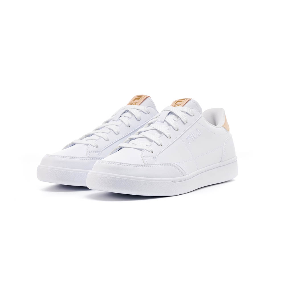 FILA ELITE COURT v3 中性休閒鞋-白/褐 4-C638X-925