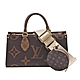 LV M46653 OnTheGo East West系列Reverse皮革飾邊帆布手提/斜背包 product thumbnail 1