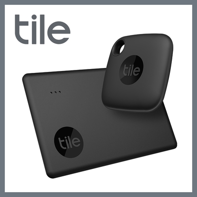 Tile 防丟小幫手 入門款 Mate 4.0 (黑) + Slim 2.0