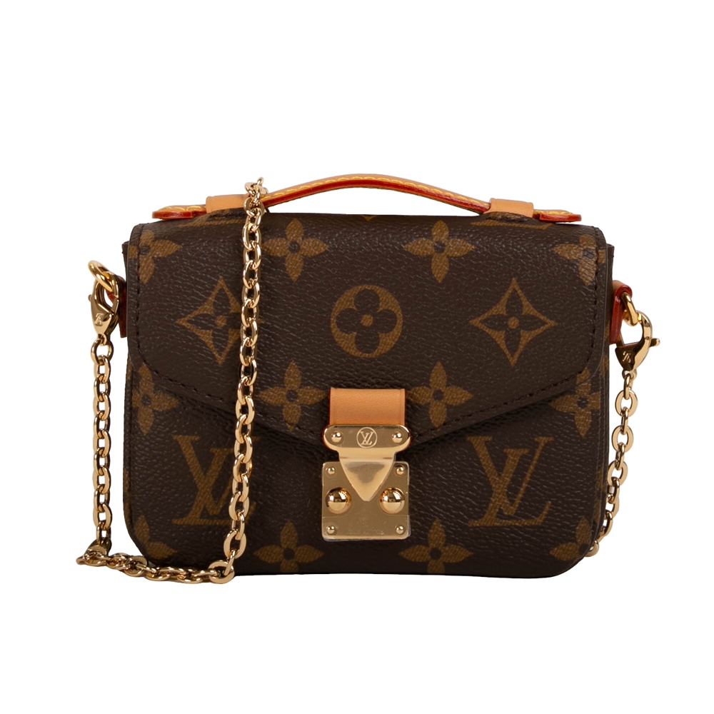 LOUIS VUITTON Micro Metis Monogram Canvas Brown Shoulder Handbag M81267