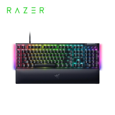 雷蛇Razer BlackWidow黑寡婦V4X【綠軸】蜘幻彩版有線機械式RGB鍵盤