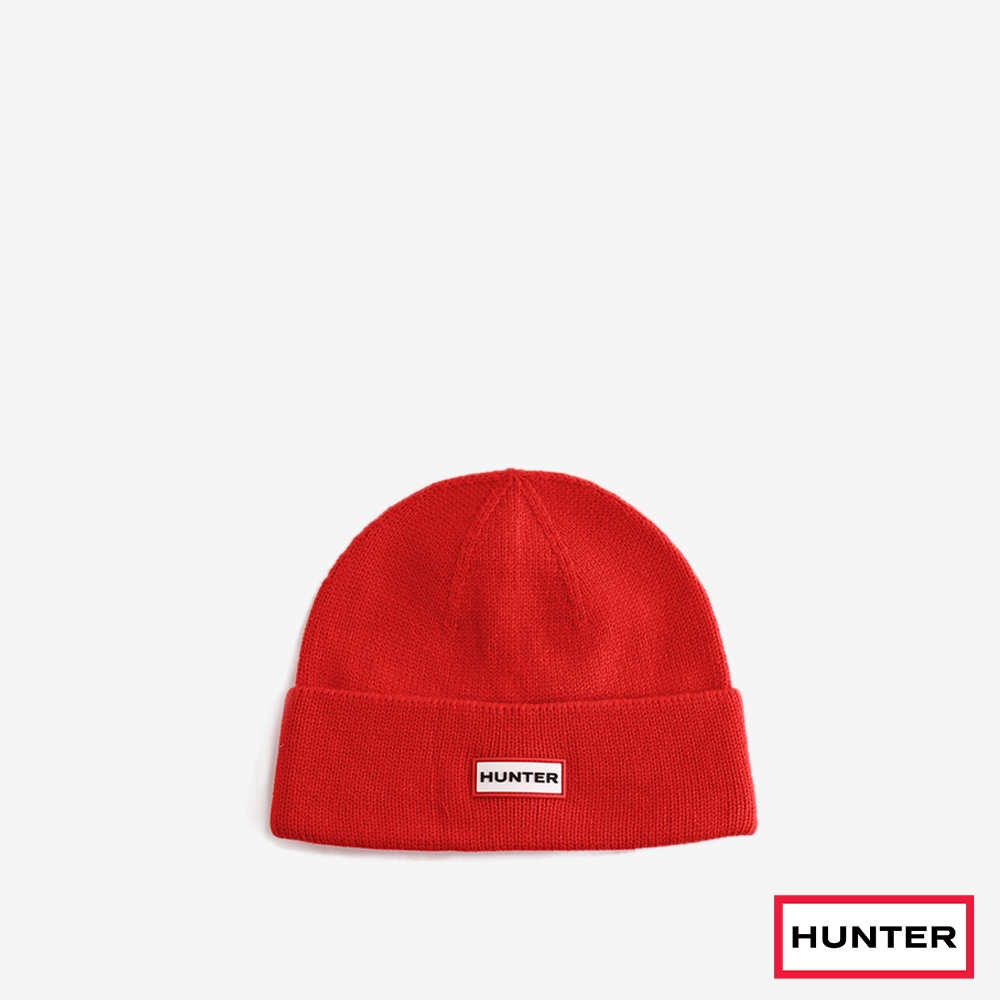 HUNTER - 配件-PLAY素面針織帽-紅色