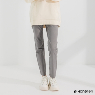 Hang Ten-女裝-SLIM FIT五袋款長褲-灰色