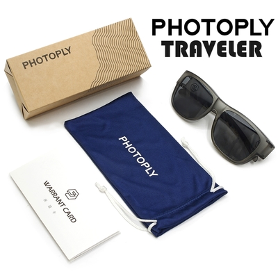 台灣製PHOTOPLY色偏少TRAVELER抗紅外線套式太陽眼鏡TR2-99I9(大眼框適近視眼鏡;防爆鏡片;抗100%紫外線.85%藍光.70%近紅外線)可作抗藍光眼鏡套鏡墨鏡