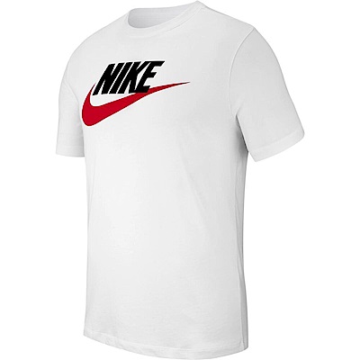 nike as m nsw tee icon futura [ar5005-100] 男 短袖 t恤 純棉 休閒 白紅