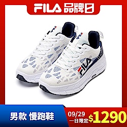 FILA 女 休閒 健走鞋-黑 5-F011V-001