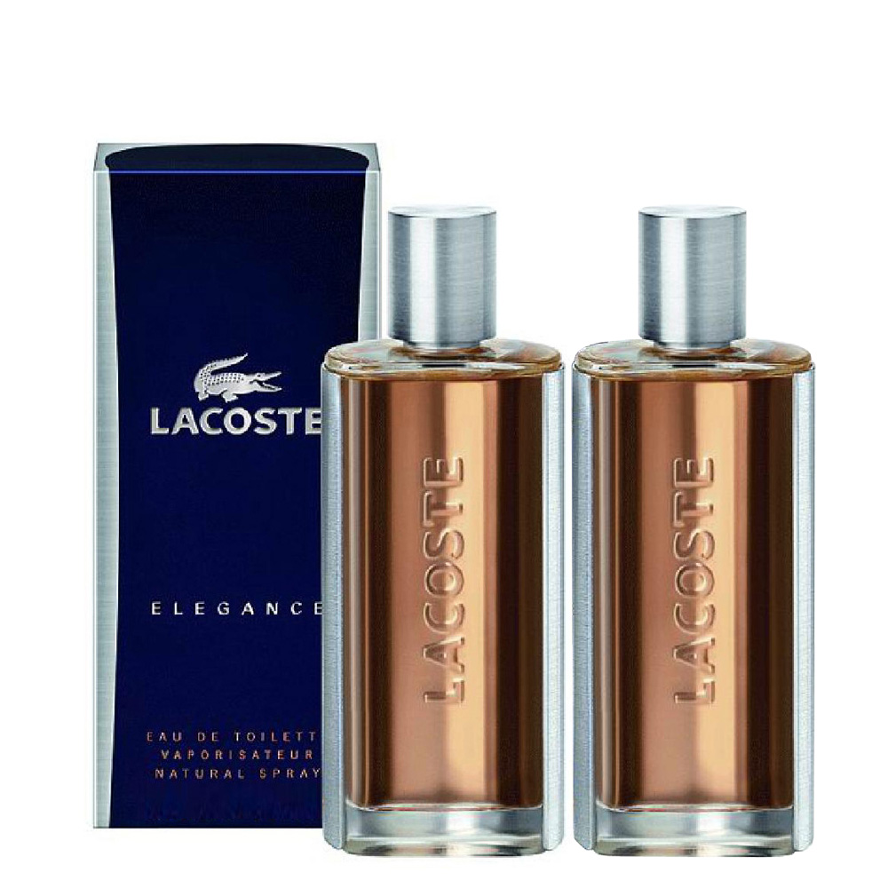 LACOSTE Elegance 雅仕男性淡香水50mlx2入(盒損)