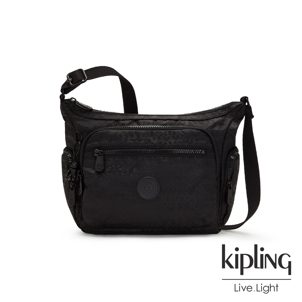 Kipling 個性都市黑多袋實用側背包-GABBIE S
