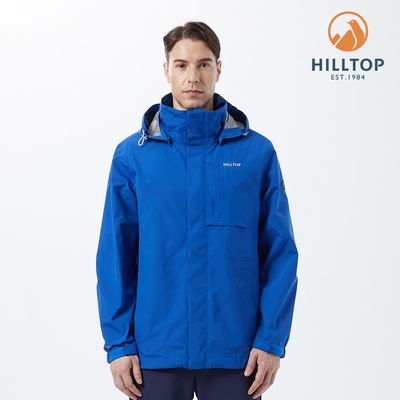 【hilltop山頂鳥】男款GORE-TEX PACLITE 2.5L防水透氣外套H22MZ2 藍