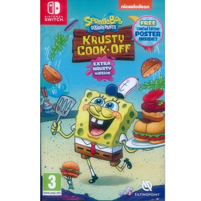 海綿寶寶：蟹堡王烹飪大挑戰 超大蟹堡王版 SpongeBob - NS Switch 中英日文歐版