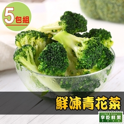 【享吃鮮果】鮮凍青花菜5包組(200g±10%/包)