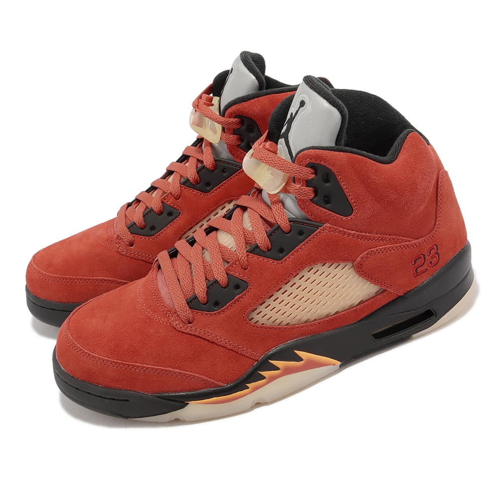 Nike Wmns Air Jordan 5 Retro Dunk on Mars 女鞋紅黑麂皮DD9336-800