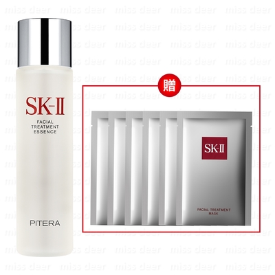 SK-II 青春露250ml 贈青春敷面膜單片*6(國際航空版)