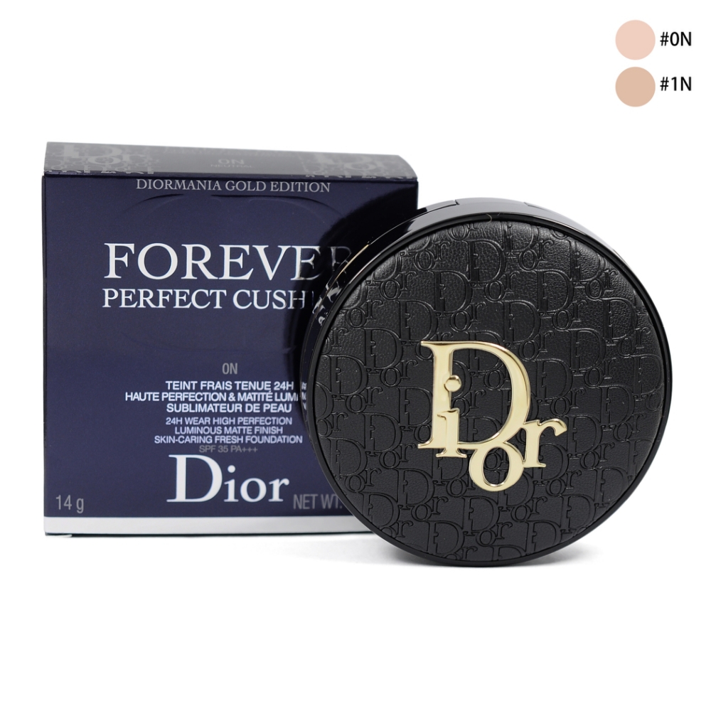 Dior迪奧 超完美柔霧光氣墊粉餅14g 皮革印花版