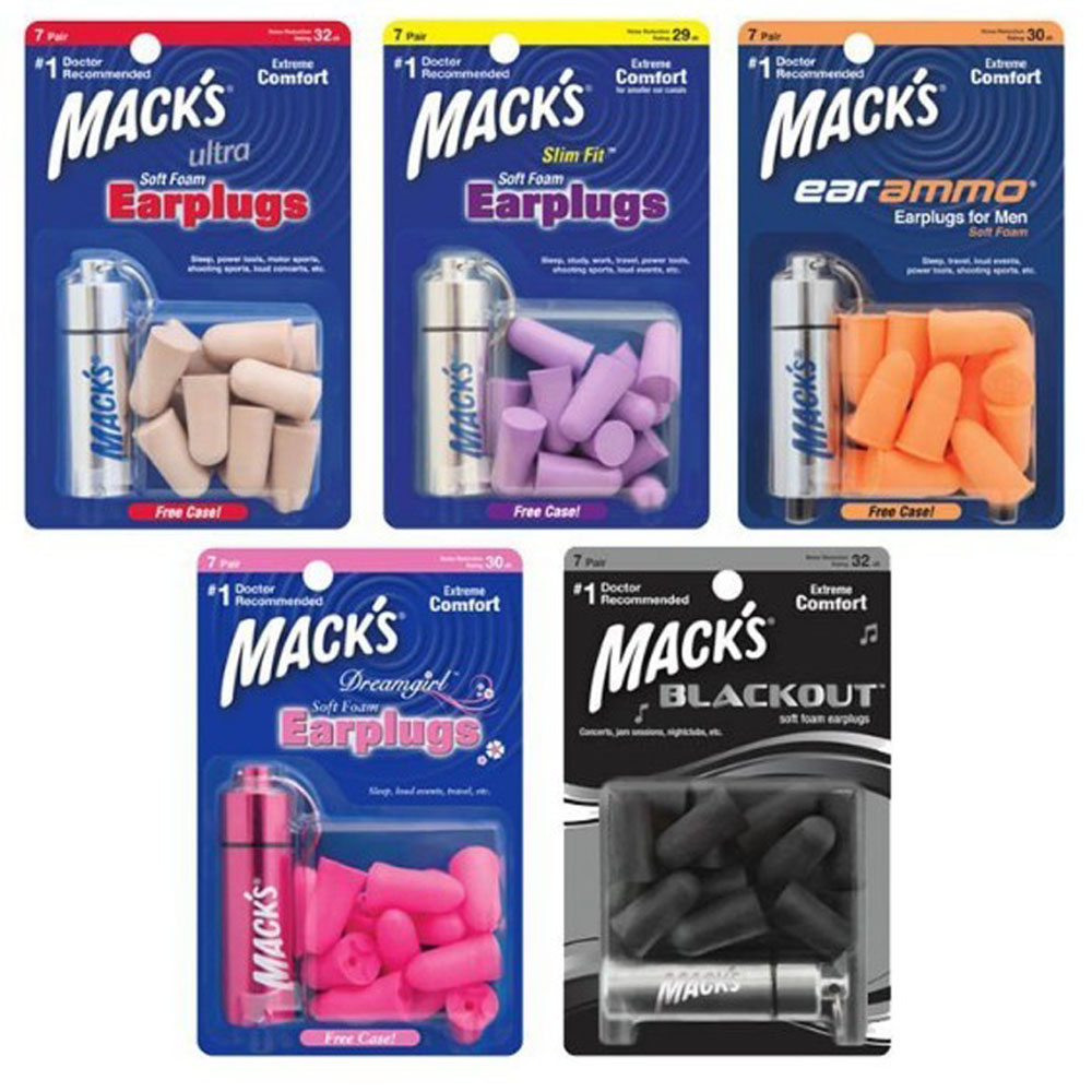 美國 Mack s 泡棉耳塞 7副裝 送鑰匙圈收納盒 product image 1