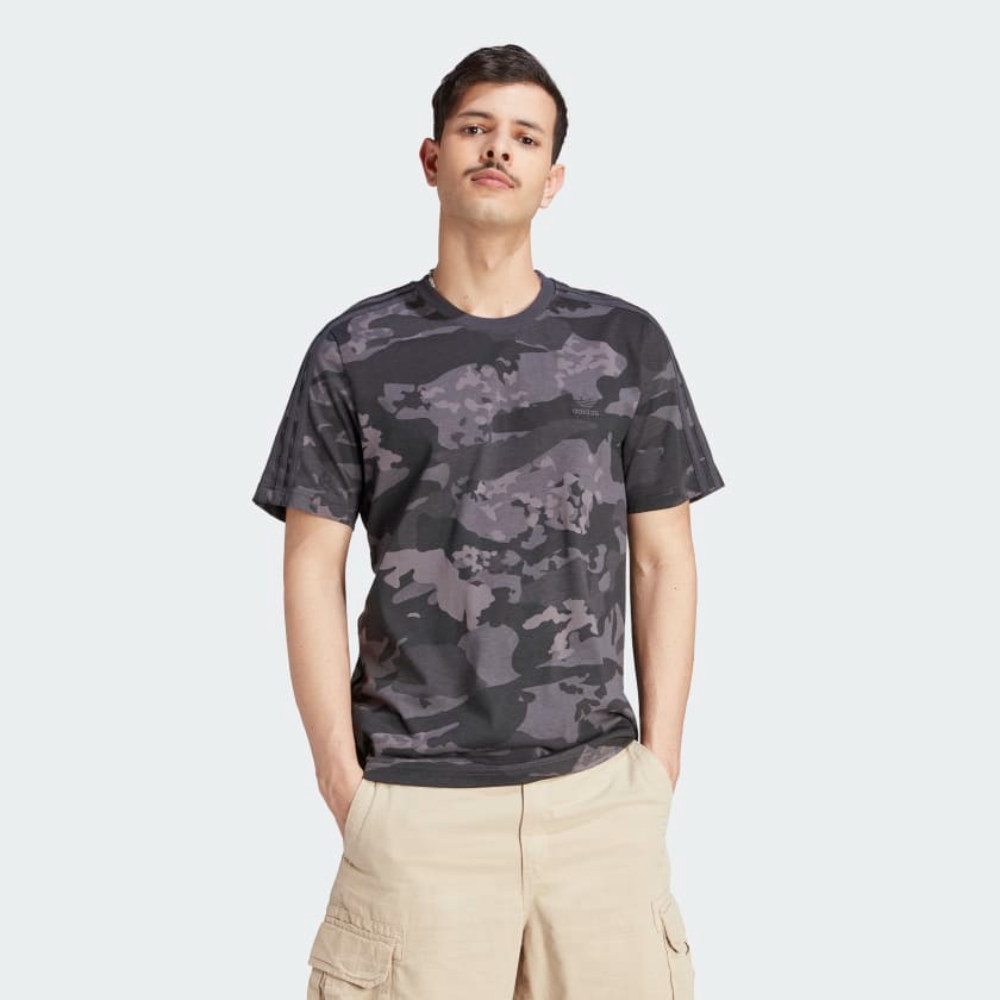 adidas 愛迪達 上衣 男款 短袖上衣 運動 三葉草 亞規 CAMO AOP TEE 灰 II8178(S2107)