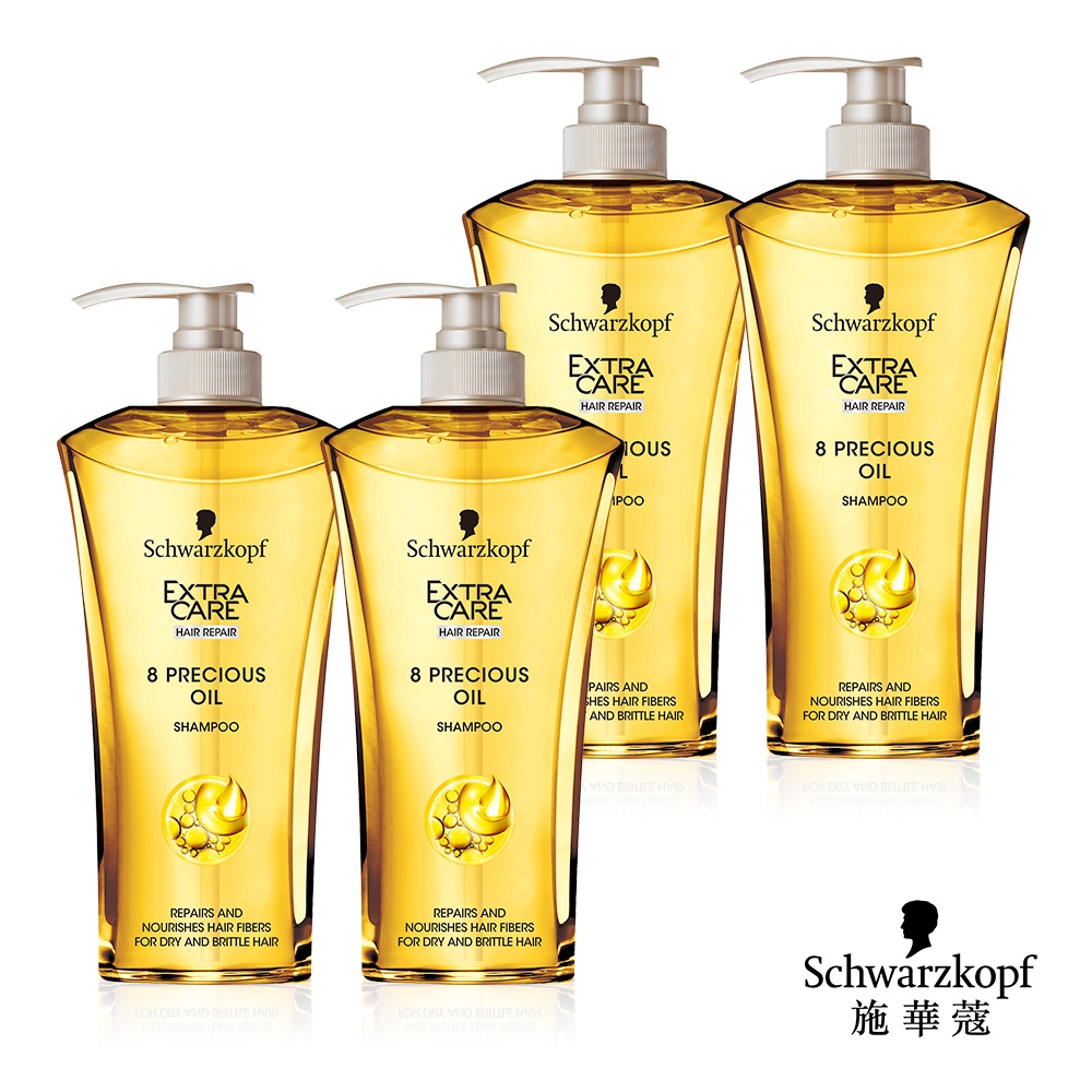 Schwarzkopf 施華蔻 八重精油豐盈洗髮乳600ml_4入組