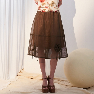 CLL巧玲瓏 圓形綁帶層次感造型紗裙 2150110