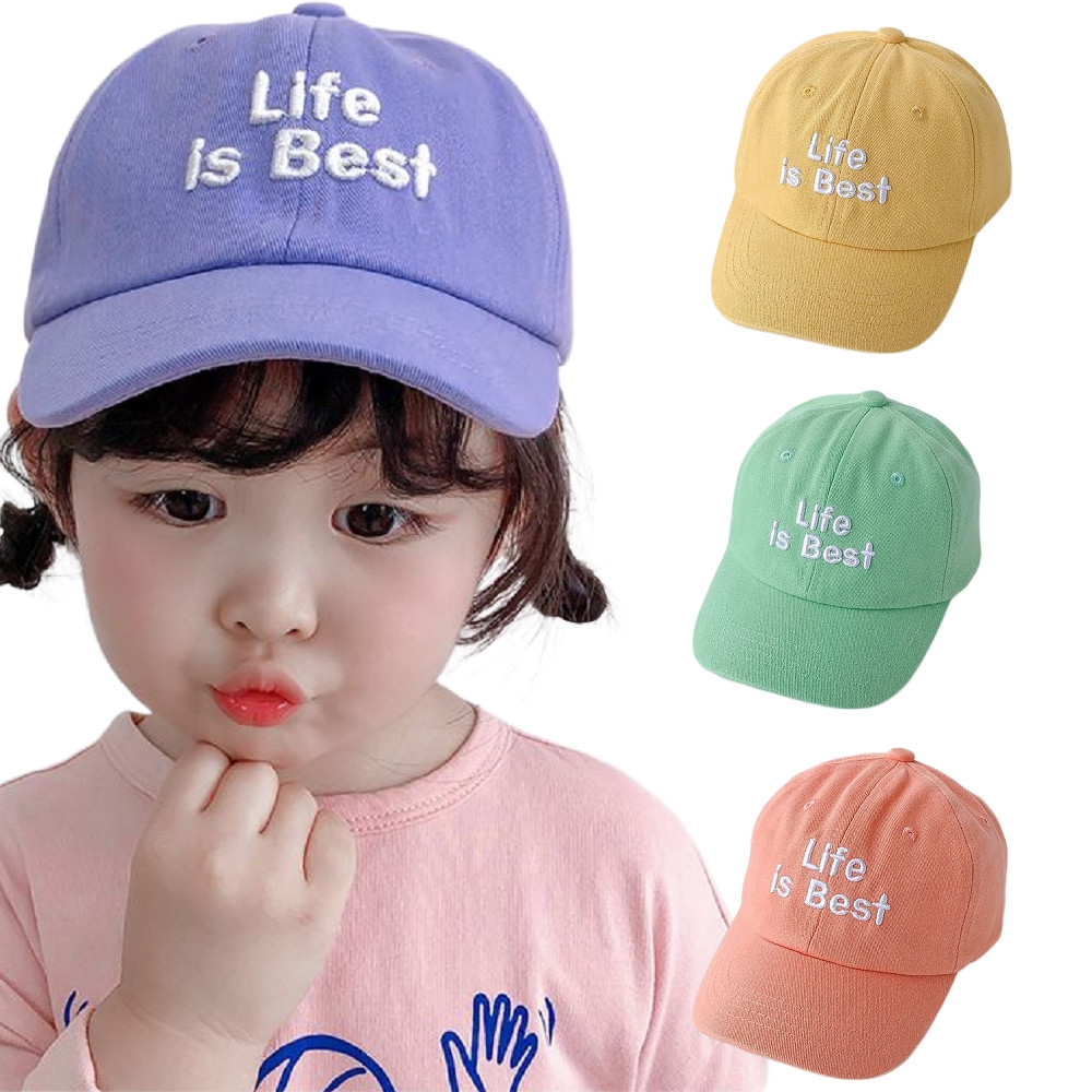 【Baby童衣】潮流字母棒球帽 寶寶遮陽帽 Life is Best多色兒童棒球帽 88923