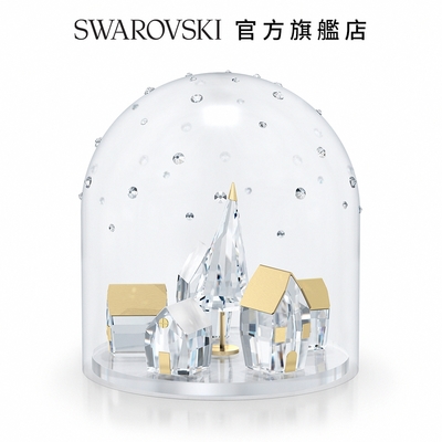 SWAROVSKI 施華洛世奇 Holiday Magic冬日村莊水晶鐘罩