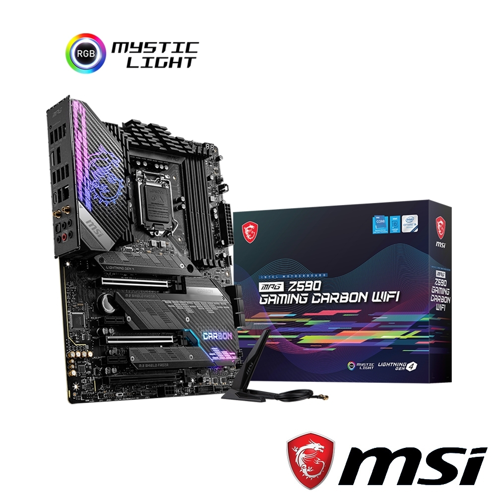 MSI微星 MPG Z590 GAMING CARBON WIFI 主機板