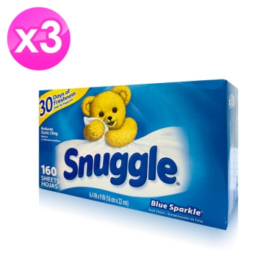 snuggle 衣物柔軟片-160片-3入組