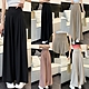 La Belleza素色後鬆緊腰打摺側口袋垂墬感百摺雪紡寬褲裙(有內襯) product thumbnail 2
