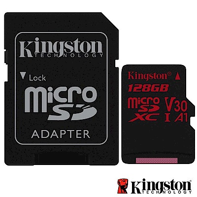 Kingston 金士頓 128G U3 microSDXC V30 A1記憶卡 SDCR