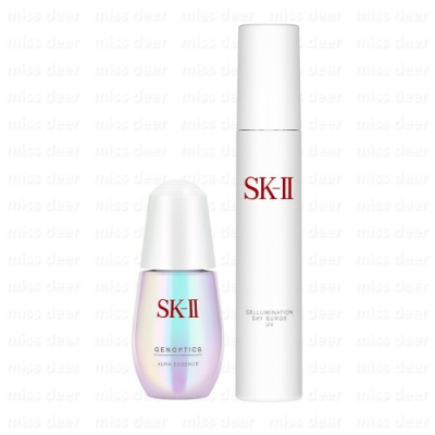 SK-II 超肌因鑽光淨白精華30ml+超解析光感鑽白修護凝霜UV50g