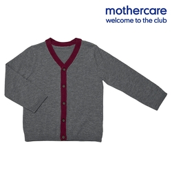 mothercare 專櫃童裝 灰色長袖針織衫/薄外套 (3-10歲)