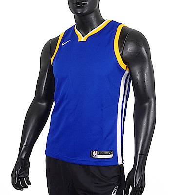 Nike NBA [WZ2B7BZ2B-WAR] 青少年 球衣 籃球背心 背心 V領 勇士 藍黃