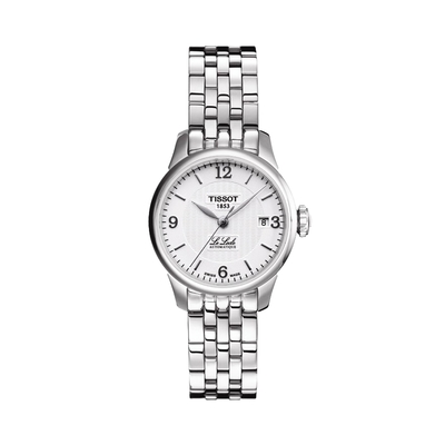 TISSOT 天梭 官方授權 Le Locle Lady 藝術時尚機械女錶 迎春好禮-銀/25mm T41118334