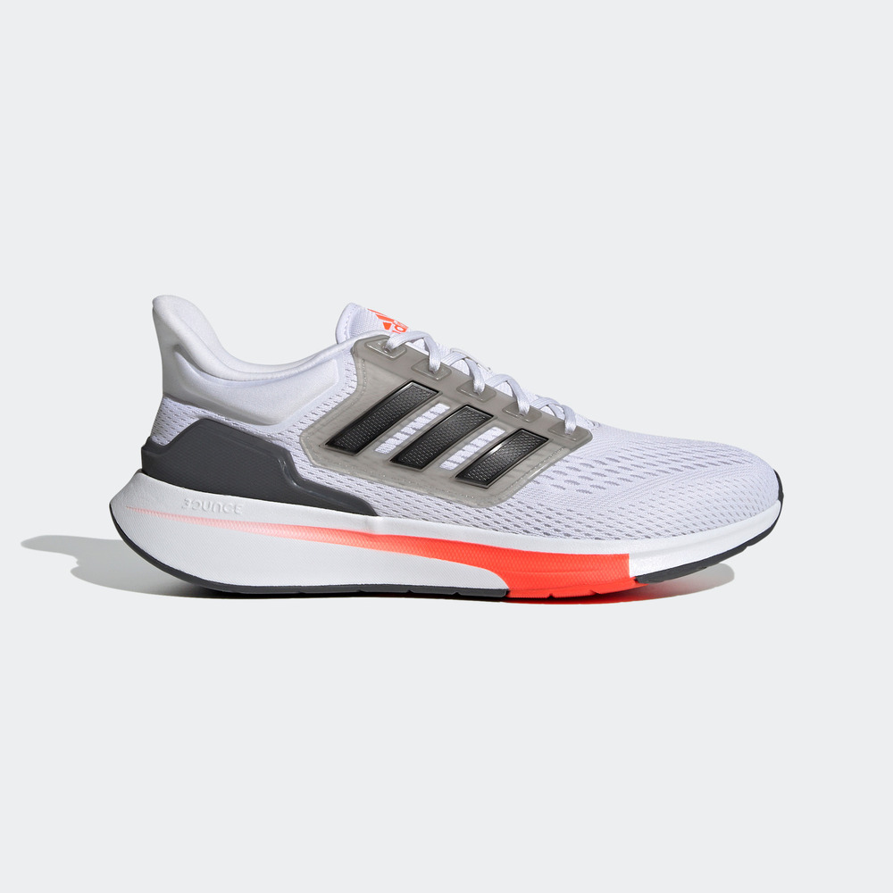 Adidas Eq21 Run [H00511] 男鞋 慢跑鞋 運動 休閒 舒適 透氣 輕量 避震 愛迪達 白橘黑