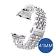 Apple Watch 不鏽鋼七珠蝶扣錶帶-贈拆錶器(41mm) product thumbnail 6