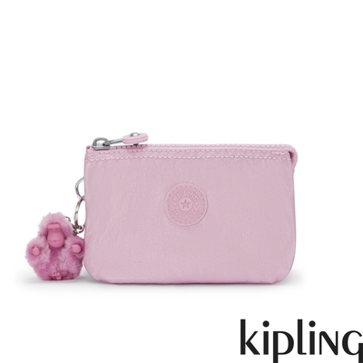 Kipling 金屬粉紫三夾層配件包-CREATIVITY S