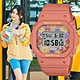 CASIO 卡西歐 BABY-G 花漾復古電子腕錶 母親節 禮物 42.1*37.9mm / BGD-565RP-4 product thumbnail 1