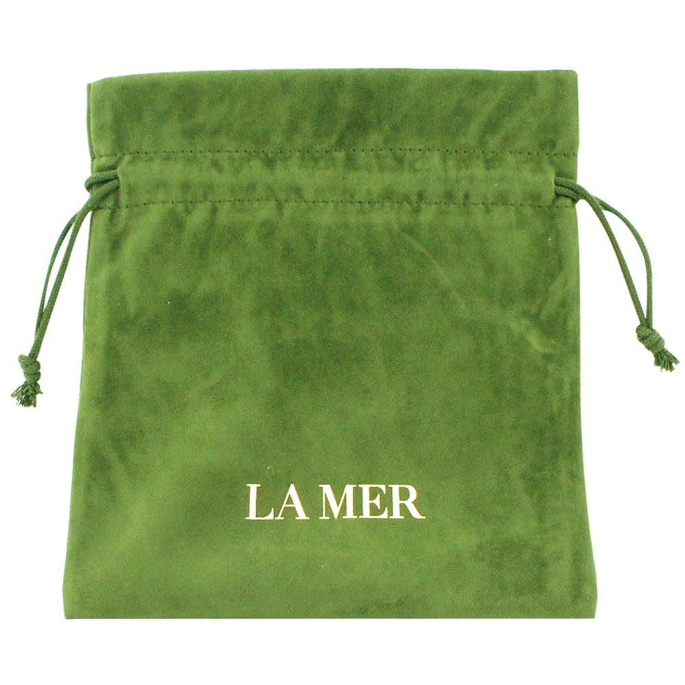 LA MER海洋拉娜 限量旅行束口袋(綠色-植絨布)