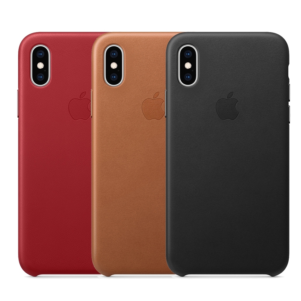 Apple 原廠 iPhone X Leather Case 皮革保護殼 (公司貨)