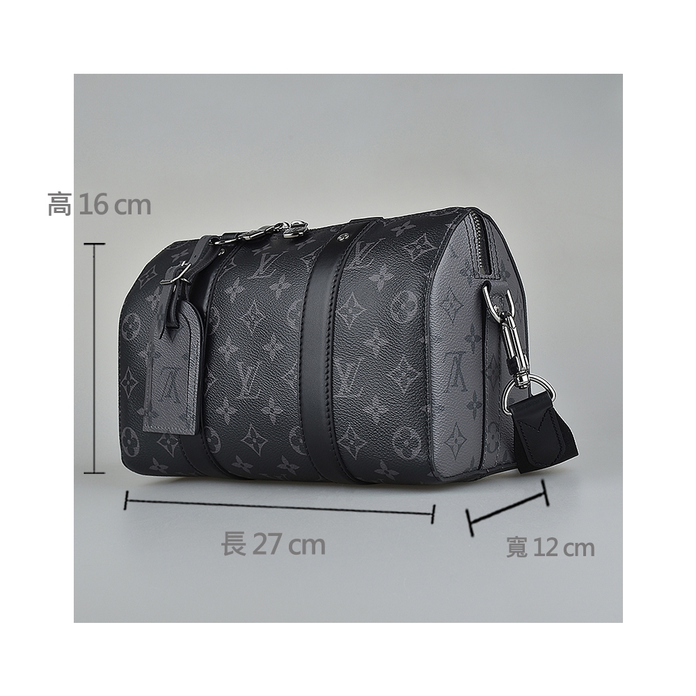 M45936 Louis Vuitton Monogram Eclipse City Keepall Bag