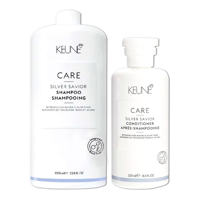 KEUNE 肯葳 淨白去黃2.0洗護組合-CARE C11淨白鏈鍵髮浴1000ml+ C11護髮素250ml