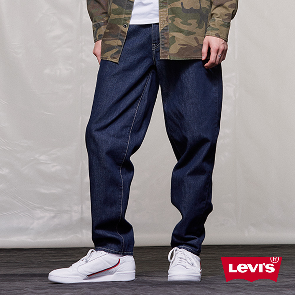 Levis 男款 上寬下窄 562寬鬆牛仔褲 縮口工作褲版 重磅無彈性原色