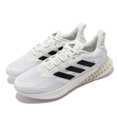 adidas 慢跑鞋 4DFWD Pulse 運動 男女鞋 愛迪達 情侶款 4D科技 避震 穿搭 白 黑 Q46449