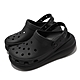 Crocs 涼拖鞋 Classic Crush Clog 男鞋 女鞋 黑 全黑 泡芙 超厚底 休閒 洞洞鞋 207521001 product thumbnail 1