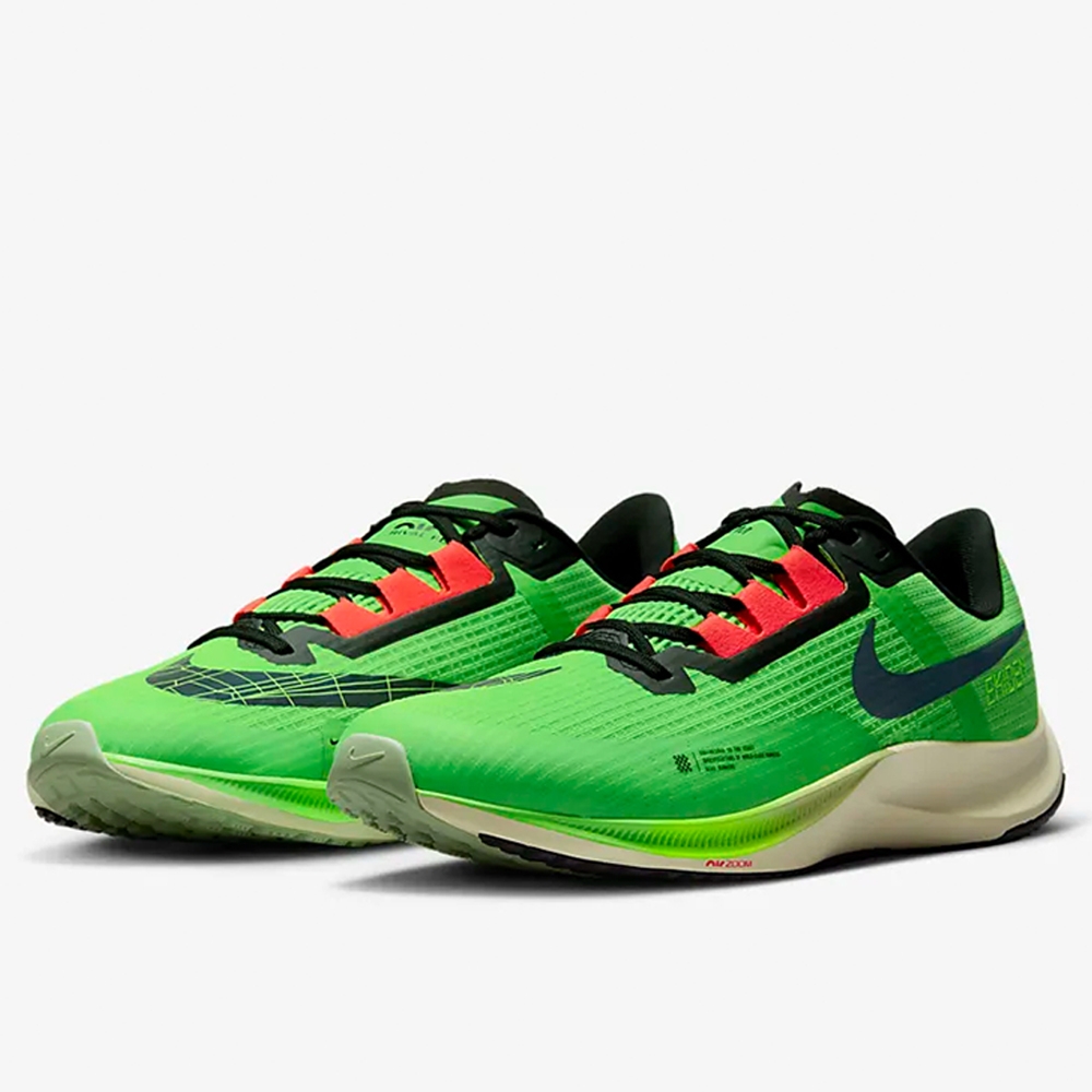 NIKE AIR ZOOM RIVAL FLY 3 男鞋慢跑鞋氣墊緩震透氣包覆綠DZ4775304